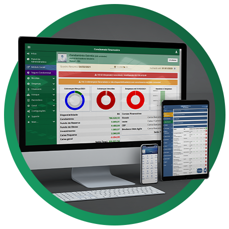Tela do Sistema Financeiro Condomob